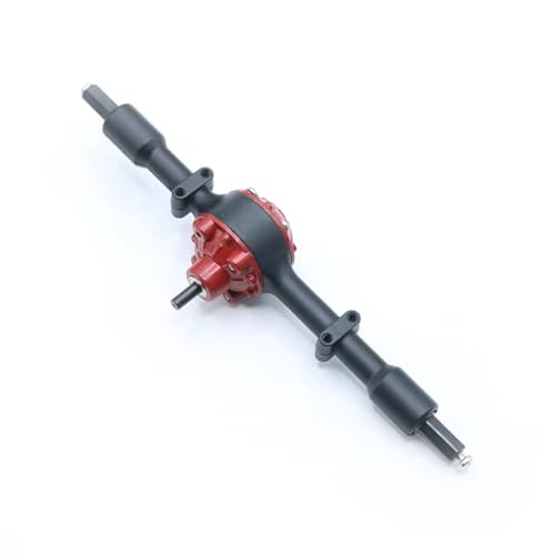 RC Car Front Rear Axle for WPL C14 C24 C54 C74 RC Car Upgrade Parts Modification Accessories Metal Front and Rear Axle Set(Black,Rear)
