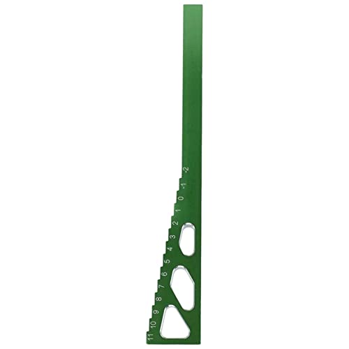 RC Model Car Ride Height Droop Gauge Adjuster Ruler for 1/10 1/16 1/14 RC Touring Car Drift car (Green) - color: Green