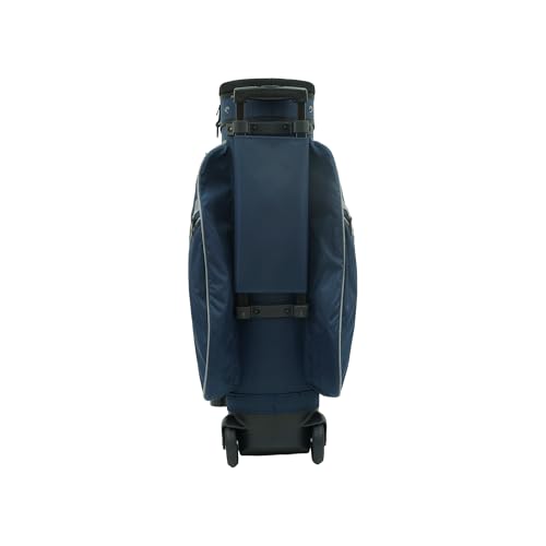 RJ Sports Spinner X Transport Wheeled Golf Cart Bag - color: Navy/Heather Grey