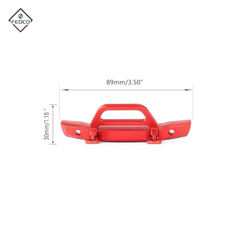 SCX24 Front Bumper Metal Bumper For Axial SCX24 Upgrades C10 Bronco Deadbolt 1/24 RC Crawler