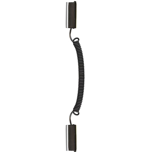Universal Coiled Security Cable, 1-Pack | Remote Control Tether, Hook and Loop Fastener Tape, Double-Sided Tape, CBL02 - size: 1 Pack