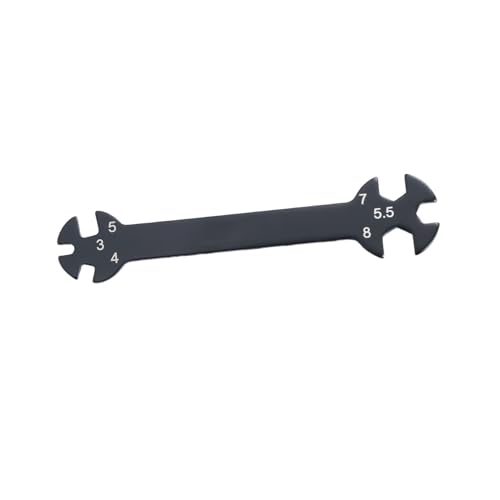 OSALADI Multifunctional Rc Wrench Tool for Turnbuckles Durable Rc Car Adjustment Tool for Repair and Maintenance Black