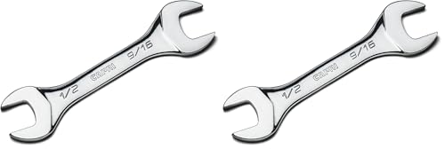 Capri Tools 1/2 in. x 9/16 in. Slim Mini Open End Wrench, SAE (Pack of 2) - size: 1/2 in x 9/16 in (Pack of 2)