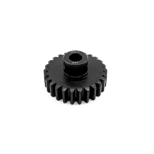Compatible with 5687 4985 Series 1/5 1/6 RC Car Upgrade Parts 1 Pcs M1.5 8mm 11T-14T 15-17T 18T-20T 21T-30T Metal Pinion Motor Gear RC Assortment(26t) - size: 26t