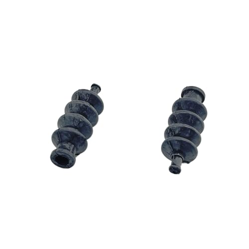 2PCS RC Boat Pushrod Waterproof Rubber Bellow Radio Box Seals Pushrod Linkage Tie Rod Seals with Aluminium Mount Base for RC Boat DIY Model Ship Building Parts (Style 1) - style: Style 1