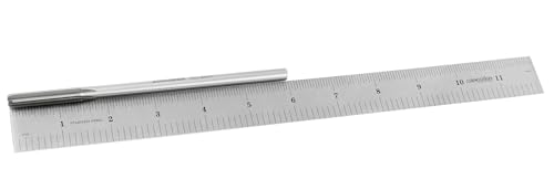 Accusize Industrial Tools Chucking Reamer, 8.0 mm, 0400-5080 | 8.0 mm ANSI HSS M2 Straight Shank Straight Flute Chucking Reamers, Right Hand, 7.04 mm Shank, 6 Flute, 6" OAL - size: 8.0 mm