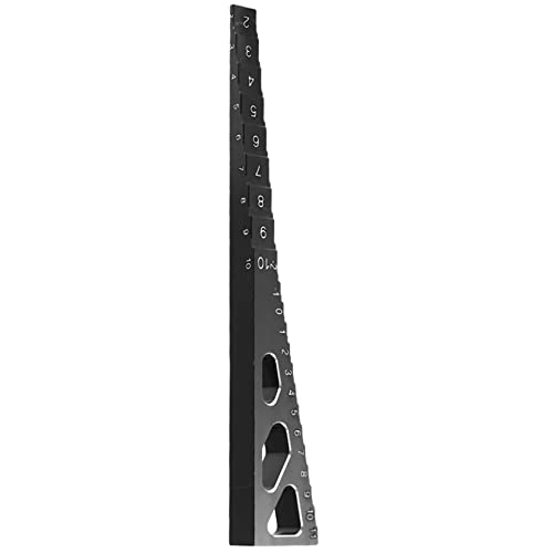 RC Model Car Ride Height Droop Gauge Adjuster Ruler for 1/10 1/16 1/14 RC Touring Car Drift car (Black) - color: Black