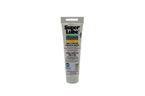 Super Lube Multi-Purpose Synthetic Grease w/Syncolon -High Temperature, Water & Corrosion Resistant Grease -Workshop & Industrial Use - Food Grade-Translucent White - Tube- 3 oz (21030) (Pack of 2) - size: 3 oz Tube - Pack of 2