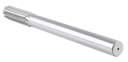 Accusize Industrial Tools 7/8'' H.S.S. Straight Shank Straight Flute Chucking Reamer, Flute Length 2-5/8'', Oal 10'', Right Hand, 8 Flute, 5015-0245 | 7/8" HSS Straight Shank Straight Flute Chucking Reamer, Flt Len 2-5/8", OAL 10", Right Hand Cut, 8 Flute