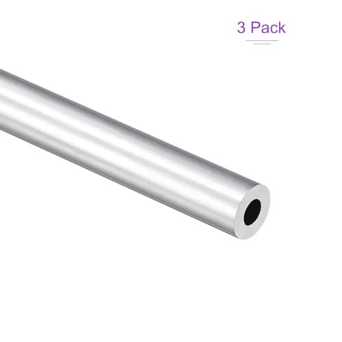 DMiotech 3Pack (10mm OD x 5mm ID) 6063 Aluminum Round Tube 300mm Length Industry Metal Tubing for Machinery Frame Construction DIY Projects - size: 10mm x 5mm x 300mm