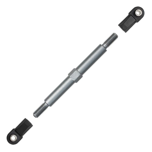 6Pcs Adjustable Aluminum Turnbuckles Camber Links Set for Traxxas Slash 4X4 2WD / Rustler/Stampede/Hoss/Bandit 1/10 RC Short Course Trucks Replacement Upgrade Accessories (Titanium) - color: Titanium