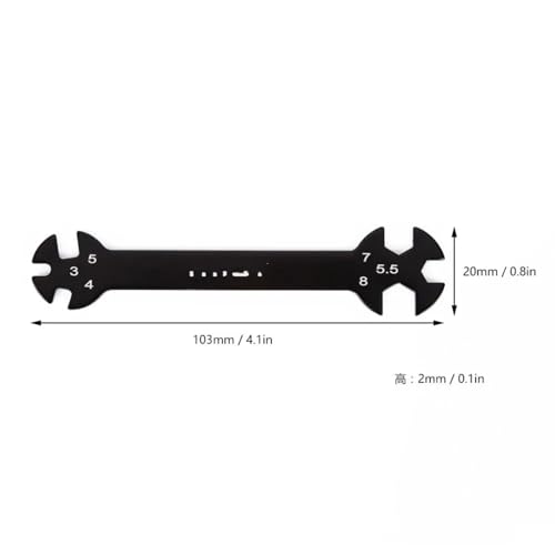 RC Car Accessories for Turnbuckles with Nuts Multifunctional rc Car Parts RC Tools 6 1 Wrench Tool 3/4/5/5.5/7/8mm Accessories