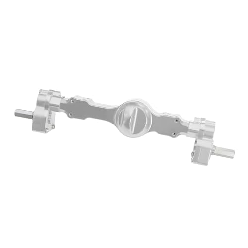 CNC Aluminum Front and Rear Portal Axle Assembly with Steel Gears for WPL C74 C14 C24 B14 B24 B16 B36 C64 1/10 1/16 RC Crawler Truck Upgrades Parts (Silver Rear) - color: Silver Rear
