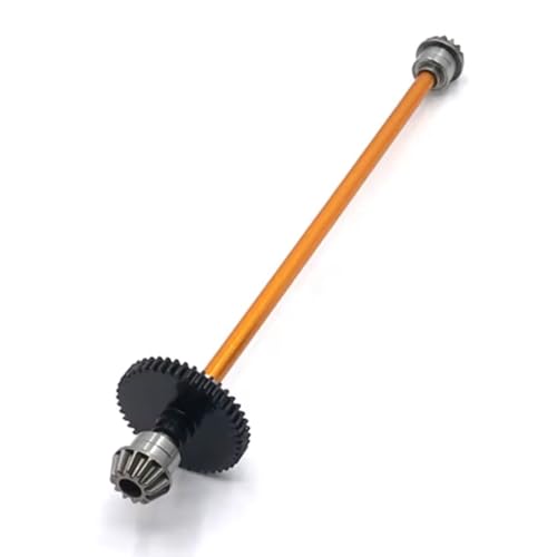 for Wltoys for 144001 144002 144010 1/14 Center Drive Shaft Assembly Steel Reduction Gear 27T Motor Gear RC Car Upgrade Parts RC Car Repair Kit(Yellow) - color: Yellow