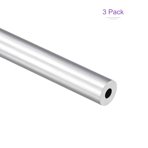 DMiotech 3Pack (10mm OD x 4mm ID) 6063 Aluminum Round Tube 300mm Length Industry Metal Tubing for Machinery Frame Construction DIY Projects - size: 10mm x 4mm x 300mm