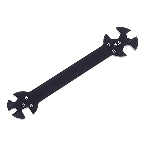 Compact 6 in 1 RC Special Tool Wrench 3/4/5/5.5/7/8MM for Turnbuckles & Nuts Suitable for Garden Home Kitchen Durable