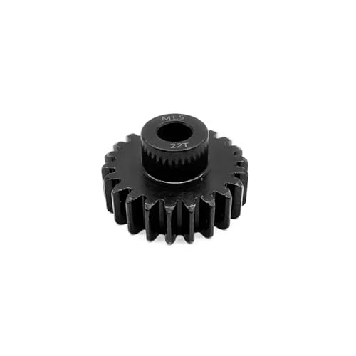 Compatible with 5687 4985 Series 1/5 1/6 RC Car Upgrade Parts 1 Pcs M1.5 8mm 11T-14T 15-17T 18T-20T 21T-30T Metal Pinion Motor Gear RC Assortment(22t) - size: 22t