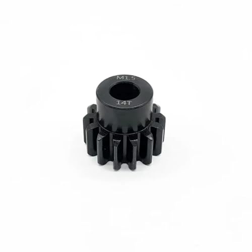 Compatible with 5687 4985 Series 1/5 1/6 RC Car Upgrade Parts 1 Pcs M1.5 8mm 11T-14T 15-17T 18T-20T 21T-30T Metal Pinion Motor Gear RC Assortment(14t) - size: 14t