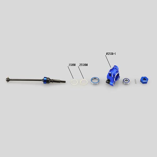 JConcepts Inc. B74 Aluminum Rear hub Carriers Blue - Set JCO25361 Electric Car/Truck Option Parts