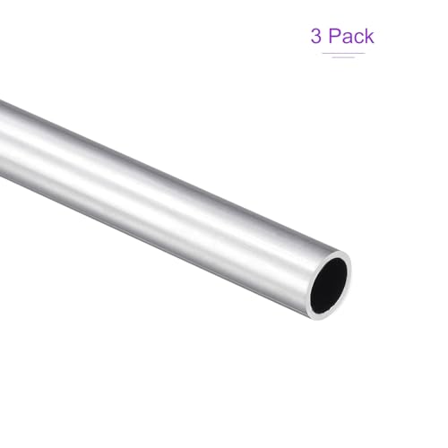 DMiotech 3Pack (10mm OD x 8mm ID) 6063 Aluminum Round Tube 300mm Length Industry Metal Tubing for Machinery Frame Construction DIY Projects - size: 10mm x 8mm x 300mm