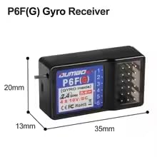 DUMBORC P6F 2.4G 6 Channel Rc Receiver for RC Car Boat Used for DUMBORC X4 X6 Transmitter