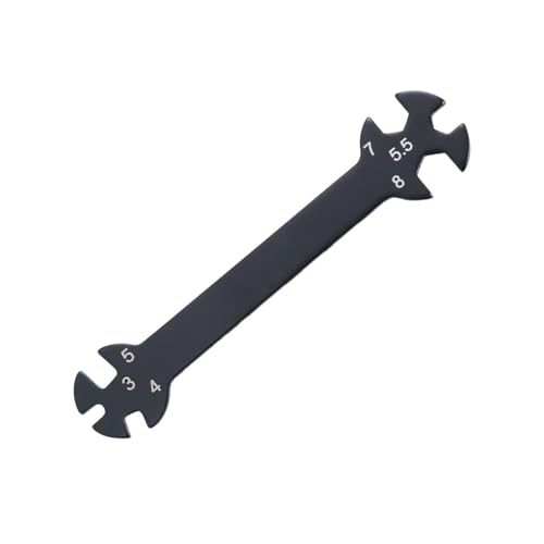 Hemobllo 6-in-1 RC Wrench Tool for Turnbuckles Adjustable Rod Wrench for RC Car Black Multifunctional Repair Tool Ergonomic Grip