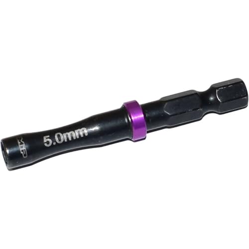 MIP 9802S Nut Driver 1/4" Drive Bit Speed Tip For Small Drills for Traxxas Arrma Axial Losi Redcat RC Quadcopter Helicopter FPV Racing Drone Models (5.0mm) - size: 5.0mm