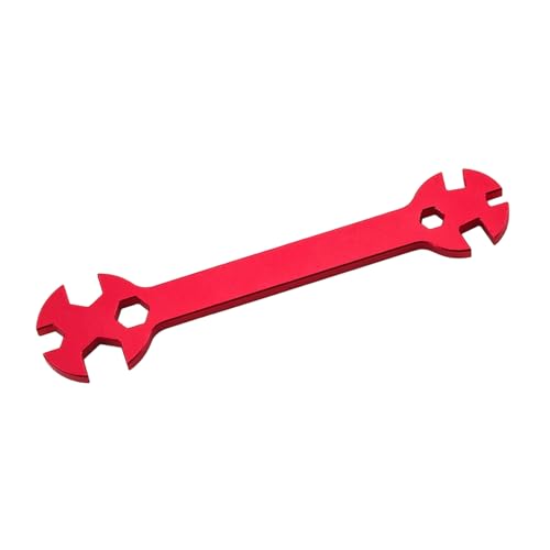 Special Tool Wrench 3/4 / 5/5.5/7 / 8MM Remote Control Car Multifunction Tool Turnbuckle Wrench Suitable for Repair Work Remote Control Car Turnbuckle - color: Red