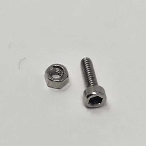 LGRP® Little Guy Racing Parts Refuel Hex Head Bolt & Nut Hardware Kit 1.4mm (Silver) for SCX24 1/24 Scale RC Car Truck 4mm 5mm 8mm 10mm Screws & 1.4 Non Locking Nuts 300 Piece Total LGRFH003
