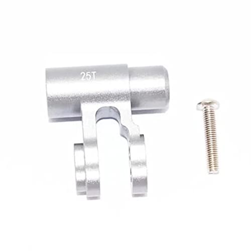 GPM Upgrades Aluminum Standard 25T Servo Horn For 1/5 X-MAXX 6S/8S Monster Truck RC Cars (silver) - color: silver