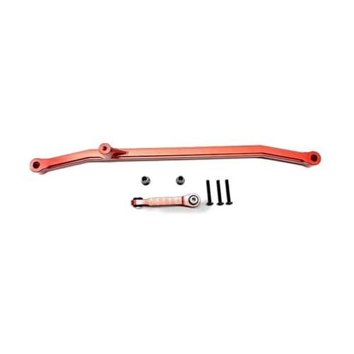 RC Links Linkage Compatible with LOSI for LMT for Monster for Trucks 18 RC Upgrade Part Steering Link Rod RC Car Part Stronger Steering Linkage Tie Rod(Red) - color: Red
