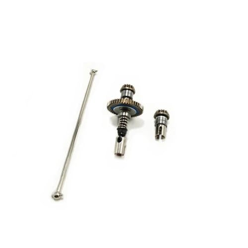 Metal Slipper Clutch Mid Transmission Shaft Set Compatible with 124017, 144010, 144001, 124019 RC Cars and Similar 1/12, 1/14 Scale Models(for 12 Scale) - color: For 12 Scale