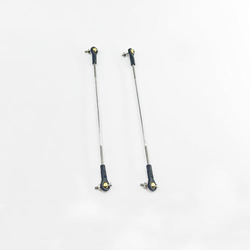 2PCS RC Toy Push Rod Adjustable Tie Rods Ball Head Joint Servo Linkage Link Rod for RC Airplane Helicopter Car Boat DIY Model Toy Parts (M2x100mm) - style: M2x100mm