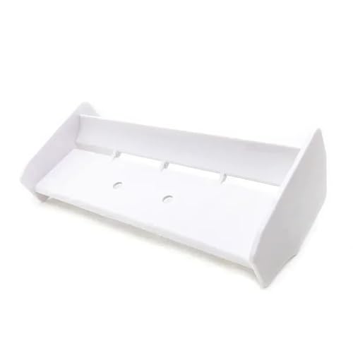 for 1/10 Soft Plastic Rear Spoiler Tail Wing HSP 94106 94107 94166 for RC Racing Car Off-Road Buggy Truck S279(White) - color: White