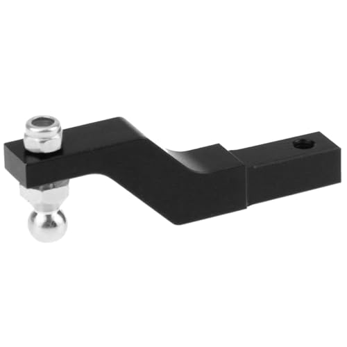 ShareGoo CNC Aluminum Trailer Tow Trailer Drop Hitch Receiver Upgrades Parts Compatible with Traxxas TRX-4 Trail 1/10 RC Crawler Car Truck