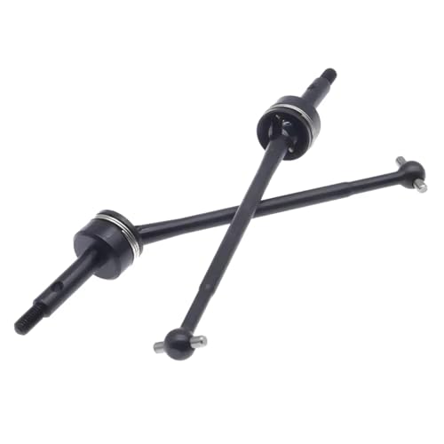 For Wltoys 144001 1/14 Rc For Hobby Model Car For Buggy Option Hop-ups Parts 2pcs Parts #45 Hardened Steel CVD Drive Shaft RC Car Transmission Shaft(Silver) - color: Silver