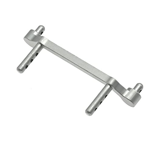 Aluminum Front Body Mount Shell Post for Axial SCX24 AXI90081 1/24 RC Crawler Car Upgrade Parts (Silver) - color: Silver