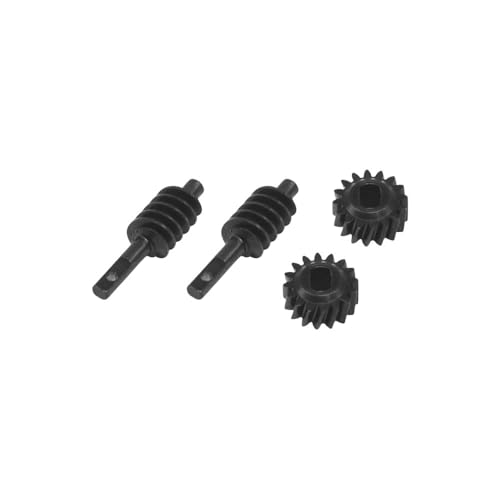 Hobby Details Aluminum Rear Axle Gear Box Skid Link Wheel Upgrade Set for 1/30 Axial SCX30 Jeep Wrangler RC Cars, Black and Gold (Carbon Steel Gearbox&Axle Gears&Bearing Set) - color: Carbon Steel Gearbox&axle Gears&bearing Set