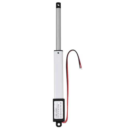 12V Mini Electric Linear Actuator 3" Stroke, 64N/14lbs, Speed 15mm/s, Linear Motion Actuators w/Mounting Brackets, for Sofa, TV, Table, Cabinets, Window Opener, Robotics, Home Automation - size: 3 Inch