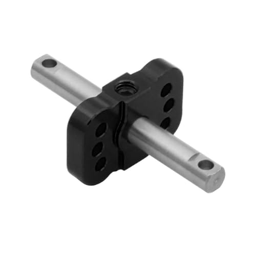 COMODO Metal Differential Locker Spool for 1/10 RC Car 2WD Drivetrain Upgrade – CNC Aluminum Hub Stainless Steel Shaft Replacement Part(Black) - color: Black