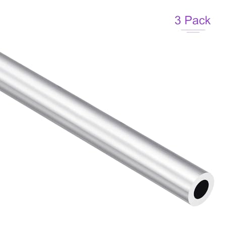 DMiotech 3Pack (13mm OD x 7mm ID) 6063 Aluminum Round Tube 300mm Length Industry Metal Tubing for Machinery Frame Construction DIY Projects - size: 13mm x 7mm x 300mm