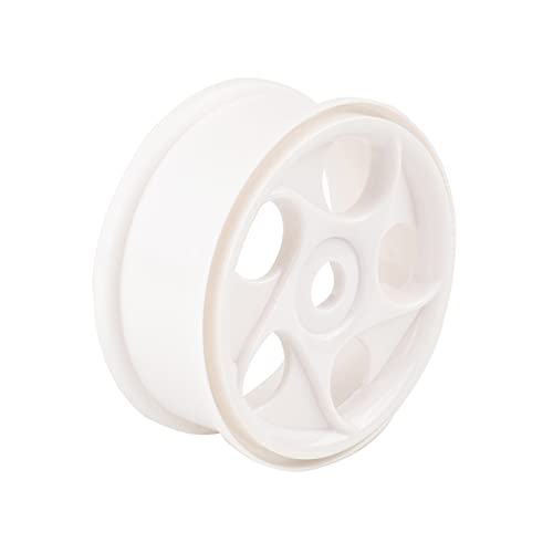 Rowiz 1/8 RC Wheels and Tires White Beach Desert/Snow 4pcs 5 Holes | Hex 17mm, 1/8 RC Off Road Buggy Baja