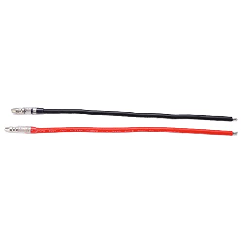 10Pcs 16AWG RC Motor Extension Cable 4.0mm Bullet Connectors, Soft Silicone Wire Banana Plug Wire for Brushed Motor 380/390/540/550/775/795 SCX10 D90 GEN8 Crawler Car