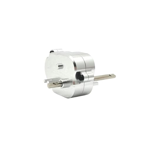 for MN78 for MN168 for MN99S MN82S LC79 1/12 Metal Transmission Metal Gearbox Gear Set RC for Rock Crawler Car Upgrade Part Accessories RC Car Parts(Silver) - size: Silver