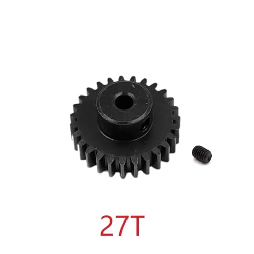 Compatible with Wltoys 144001 144002 144010 124007 124016 124017 124018 124019 A959-B 19T 27T Motor Gear Pinion Gear RC Car Parts RC Assortment(27T) - size: 27T