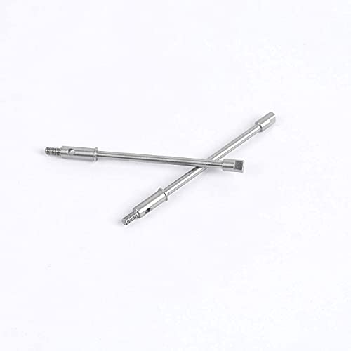 1/24 RC Stainless Steel Rear Axle Drive Shaft Set for Axial SCX24 RC Crawler Car Upgrade Parts (Rear) - style: Rear