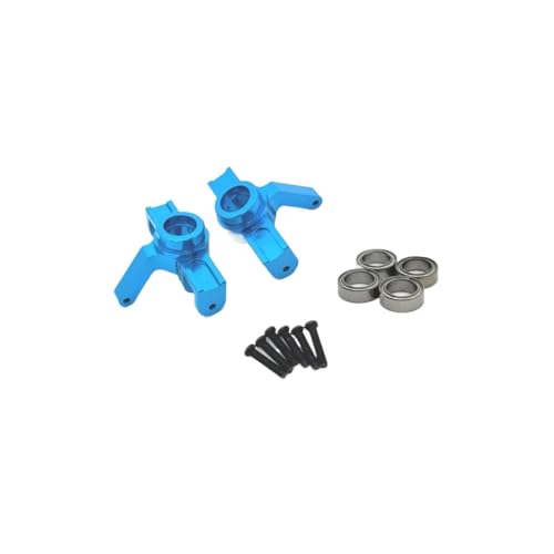 RC Car Upgrade Part for Mjx 16207 16208 16209 16210 1/16 Front Steering Cup and Bearing Rc Model Crawler Car Truck for Buggy Accessories Upgrade Parts(Blue) - size: Blue