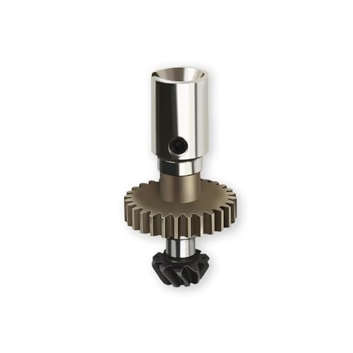 Hosim 1:10 Scale RC Car Differential Gear Helical Rear Drive Gear Upgrade Accessories Chrome Steel, X07-CS06 Accessory Spare Parts for Hosim X07 X07W X08 X15W 1/10 Scale