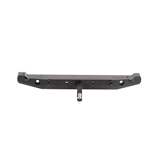 RC Crawler Rear Bumper, Metal RC Bumper, RC Rear Bumper with Lights and Tow Hook for Axial SCX10II 90046 Remote Control Car