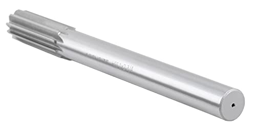 Accusize Industrial Tools 1'' H.S.S. M2 Straight Shank Straight Flute Chucking Reamer, Flute Length 2-3/4'', Oal 10-1/2'', 8 Flute, 5015-0285 | 1" HSS M2 Straight Shank Straight Flute Chucking Reamer, Flt Len 2-3/4", OAL 10-1/2", Right Hand Cut, 8 Flute -